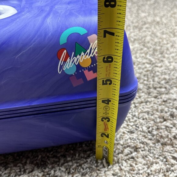 Vintage Caboodles Purple Swirl Model 2630 USA 3 Tier Mirror Makeup Pageant Case - Picture 8 of 9